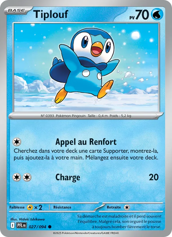 Carte Pokémon Tiplouf de l'extension Flammes Fantasmagoriques