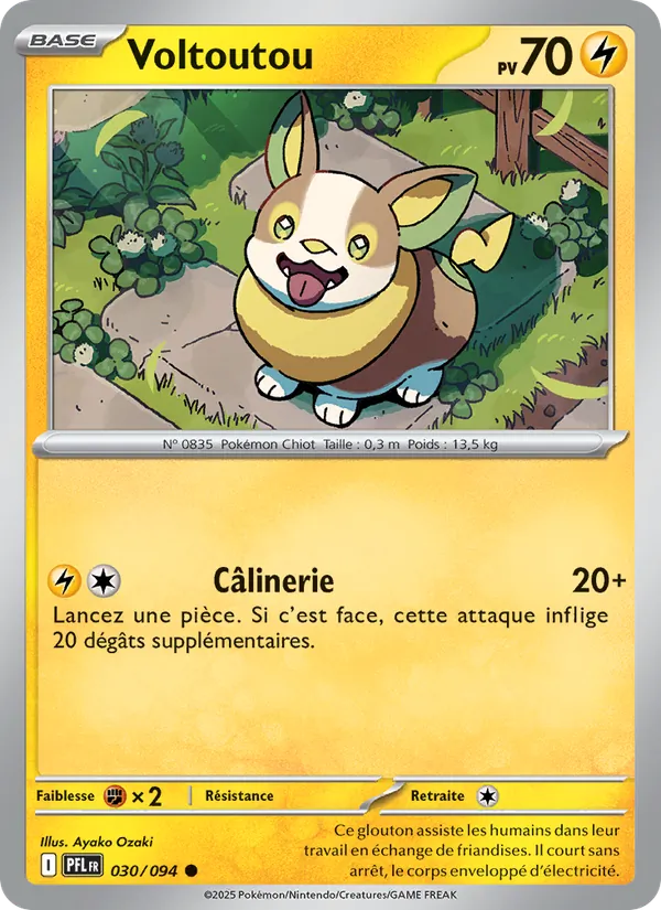 Carte Pokémon Voltoutou de l'extension Flammes Fantasmagoriques