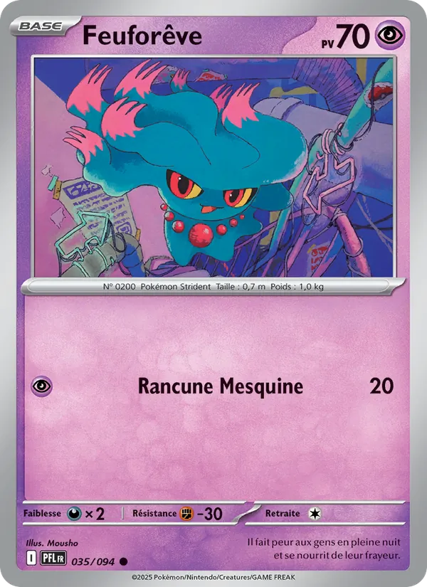 Carte Pokémon Feuforêve de l'extension Flammes Fantasmagoriques