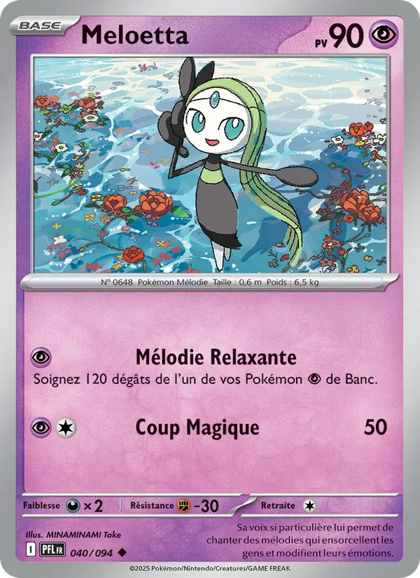 Carte Pokémon Meloetta de l'extension Flammes Fantasmagoriques