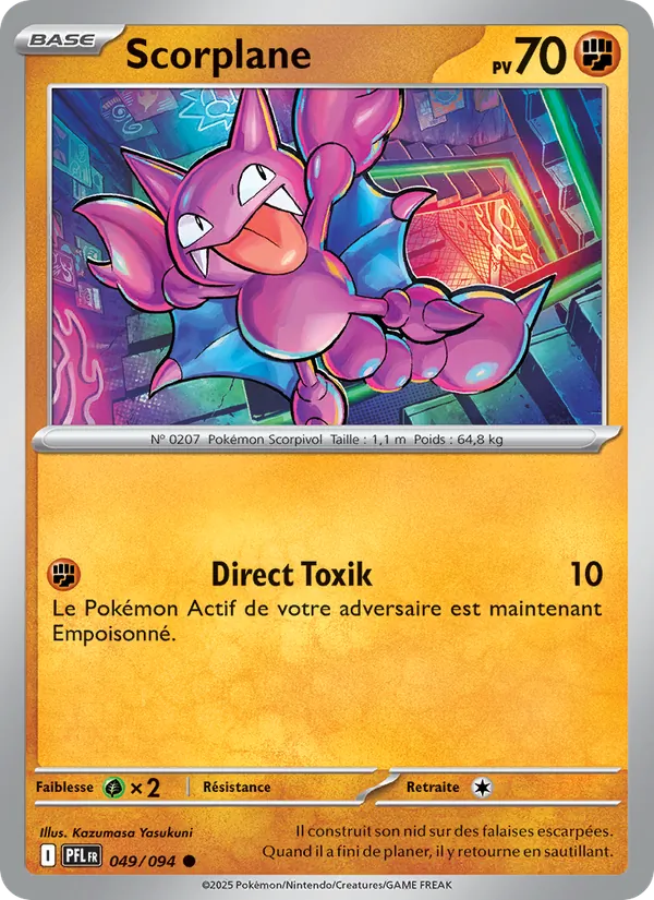 Carte Pokémon Scorplane de l'extension Flammes Fantasmagoriques