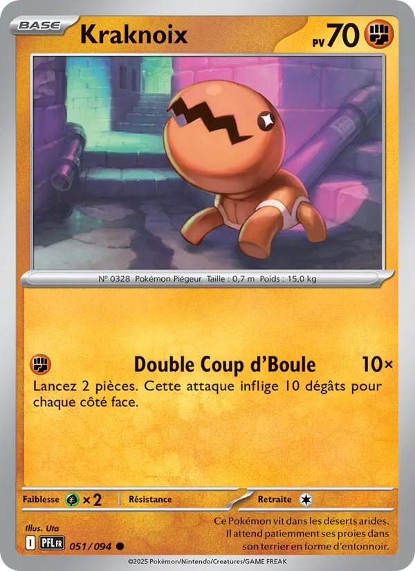 Carte Pokémon Kraknoix de l'extension Flammes Fantasmagoriques