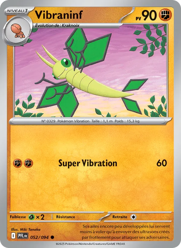Carte Pokémon Vibraninf de l'extension Flammes Fantasmagoriques