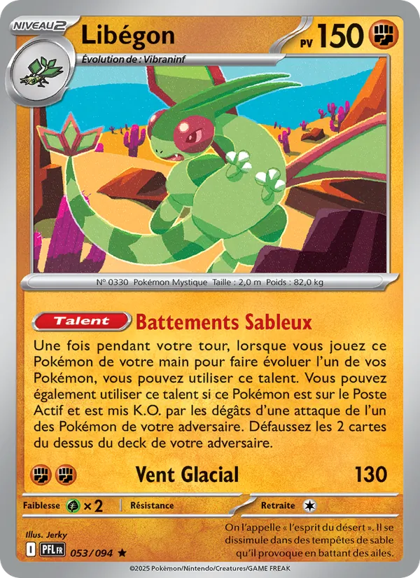 Carte Pokémon Libégon de l'extension Flammes Fantasmagoriques