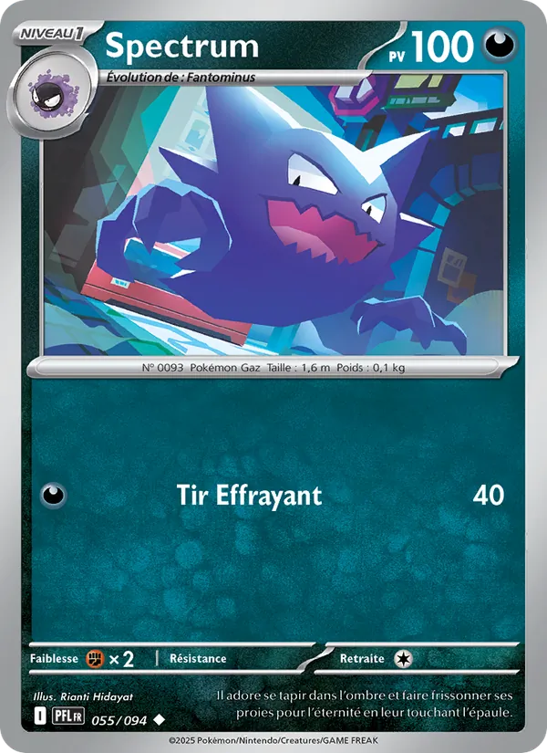 Carte Pokémon Spectrum de l'extension Flammes Fantasmagoriques