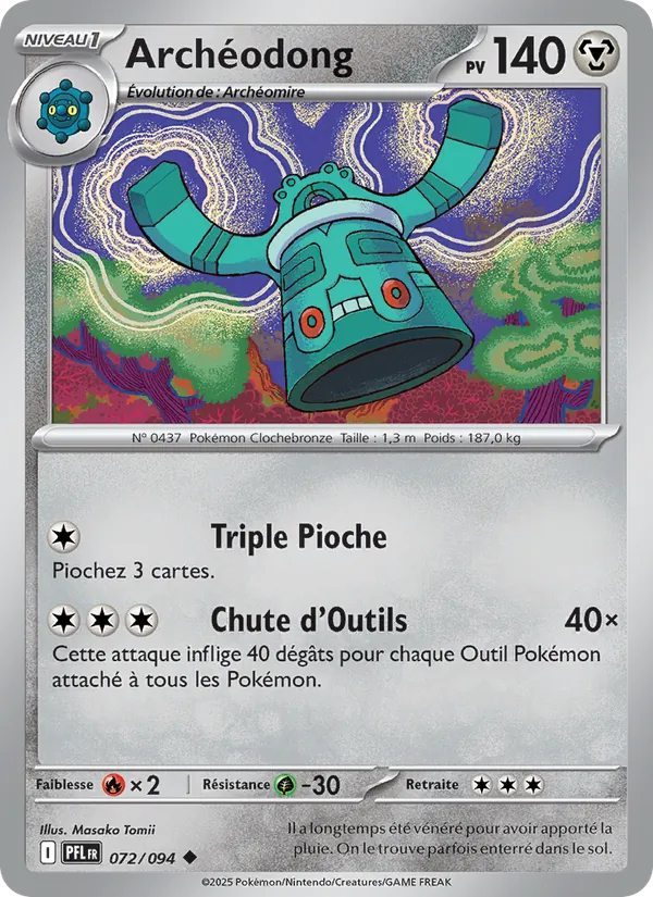Carte Pokémon Archéodong de l'extension Flammes Fantasmagoriques