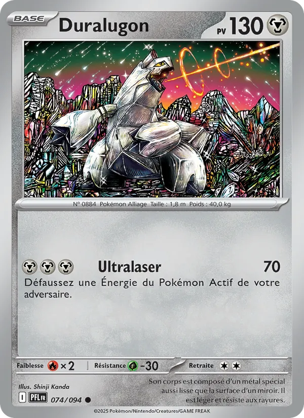 Carte Pokémon Duralugon de l'extension Flammes Fantasmagoriques