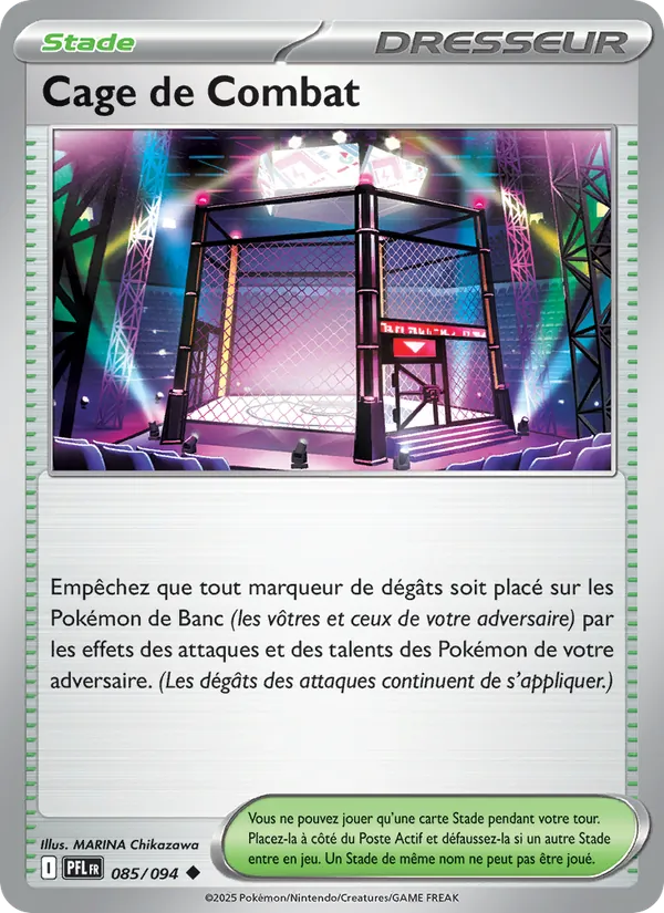 Carte Pokémon Cage de Combat de l'extension Flammes Fantasmagoriques
