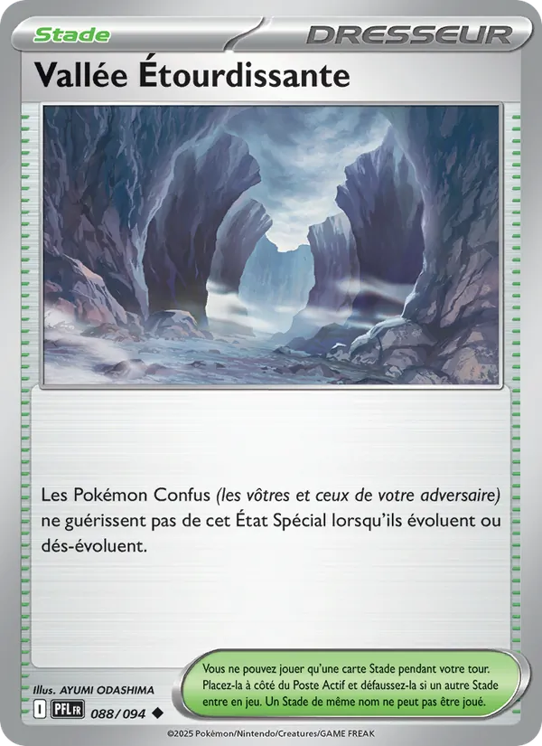 Carte Pokémon Vallée Étourdissante de l'extension Flammes Fantasmagoriques