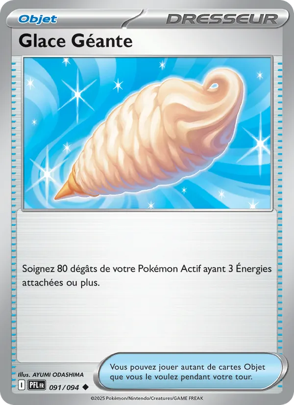 Carte Pokémon Glace Géante de l'extension Flammes Fantasmagoriques