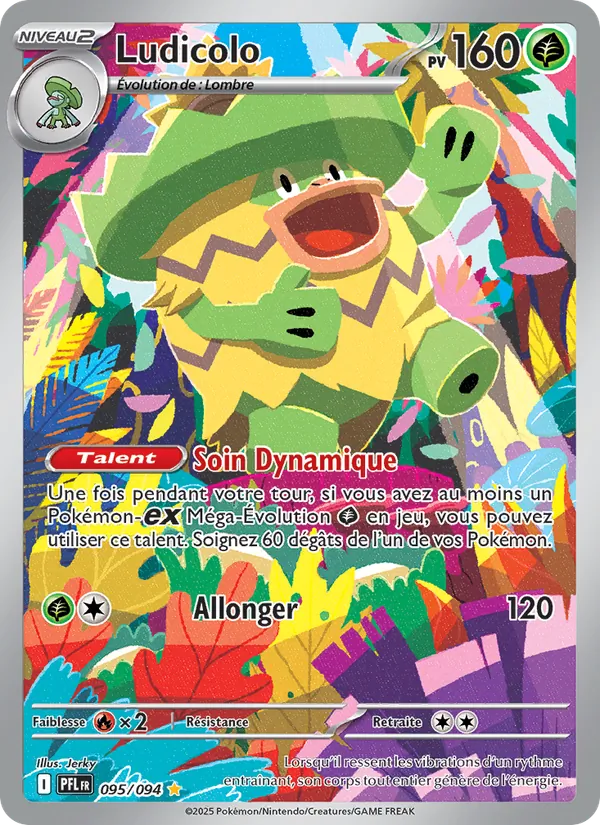 Carte Pokémon Ludicolo de l'extension Flammes Fantasmagoriques