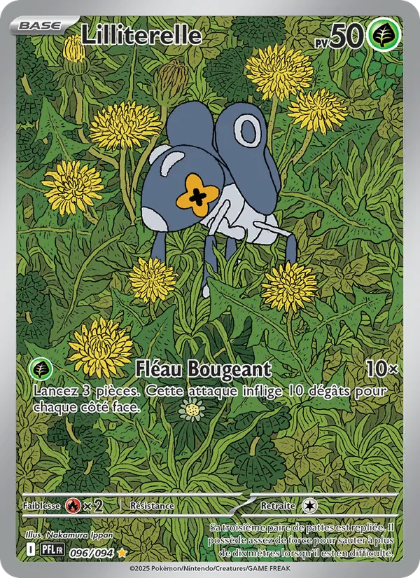 Carte Pokémon Lilliterelle de l'extension Flammes Fantasmagoriques