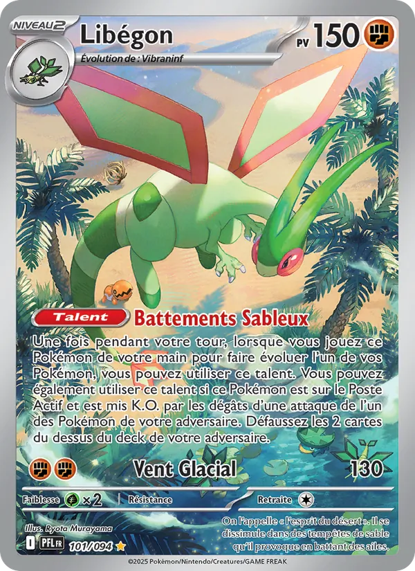 Carte Pokémon Libégon de l'extension Flammes Fantasmagoriques