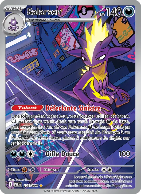 Carte Pokémon Salarsen de l'extension Flammes Fantasmagoriques
