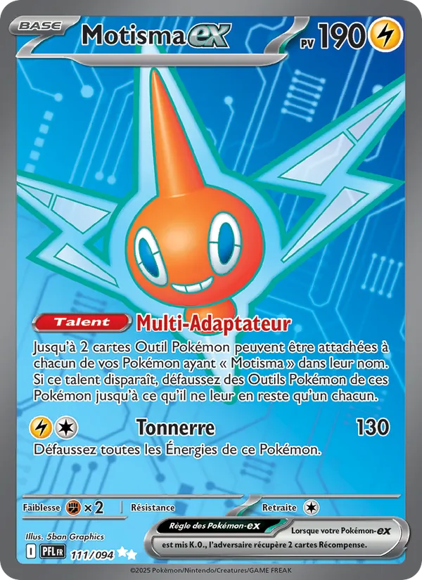 Carte Pokémon Motisma-ex de l'extension Flammes Fantasmagoriques