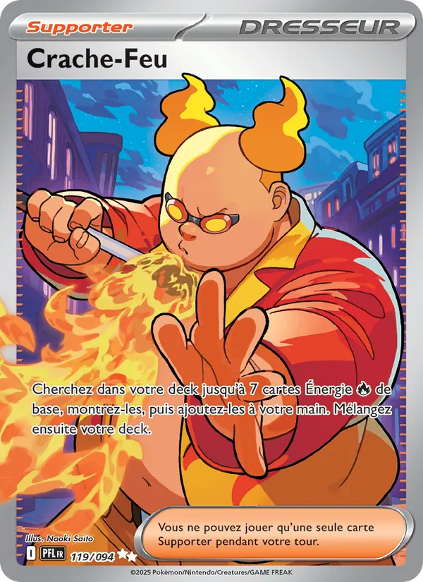 Carte Pokémon Crache-Feu de l'extension Flammes Fantasmagoriques