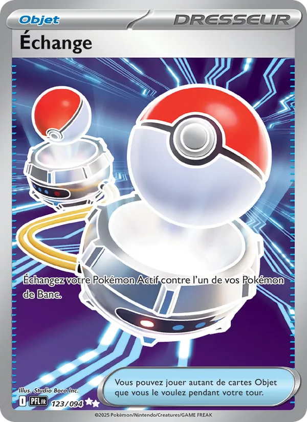 Carte Pokémon Échange de l'extension Flammes Fantasmagoriques