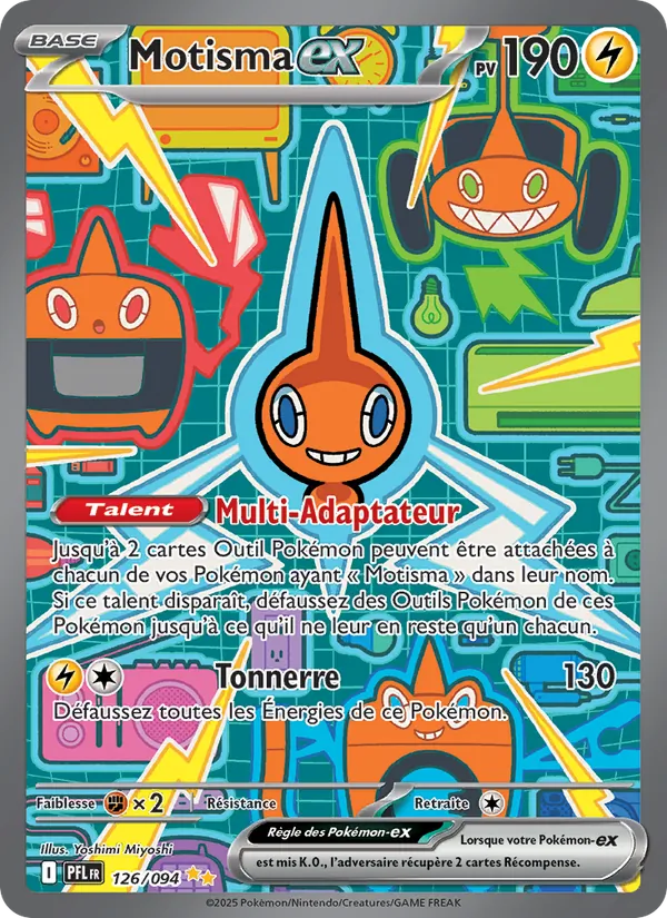Carte Pokémon Motisma-ex de l'extension Flammes Fantasmagoriques