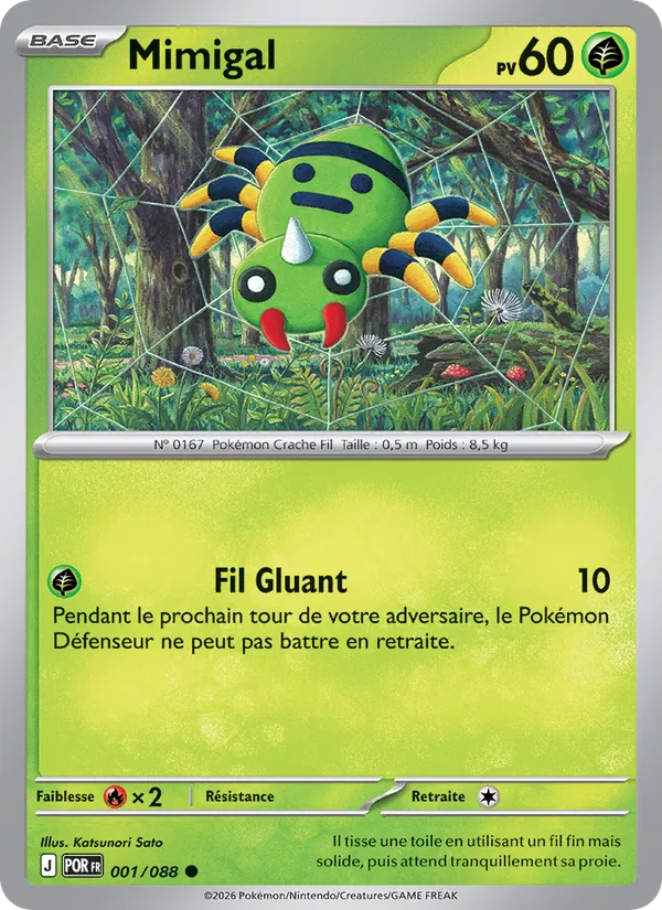 Carte Pokémon Mimigal de l'extension Équilibre Parfait