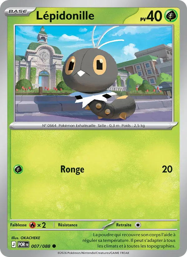 Carte Pokémon Lépidonille de l'extension Équilibre Parfait