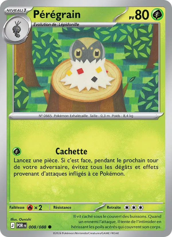 Carte Pokémon Pérégrain de l'extension Équilibre Parfait