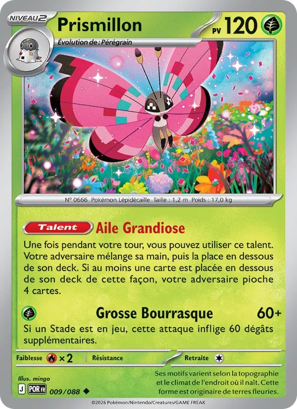 Carte Pokémon Prismillon de l'extension Équilibre Parfait