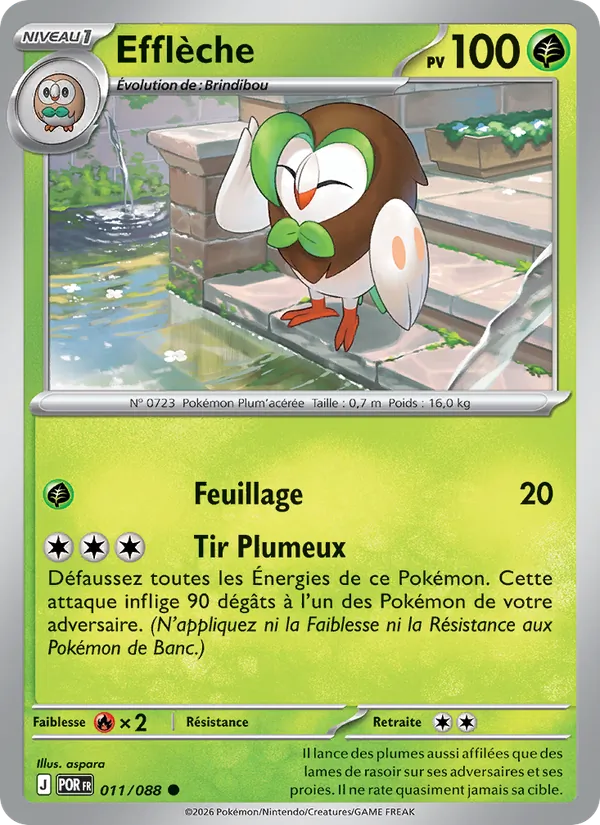 Carte Pokémon Efflèche de l'extension Équilibre Parfait
