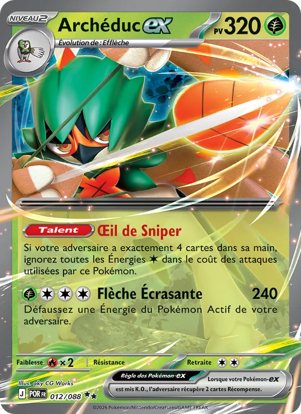 Carte Pokémon Archéduc-ex de l'extension Équilibre Parfait