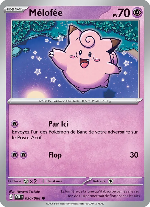 Carte Pokémon Mélofée de l'extension Équilibre Parfait