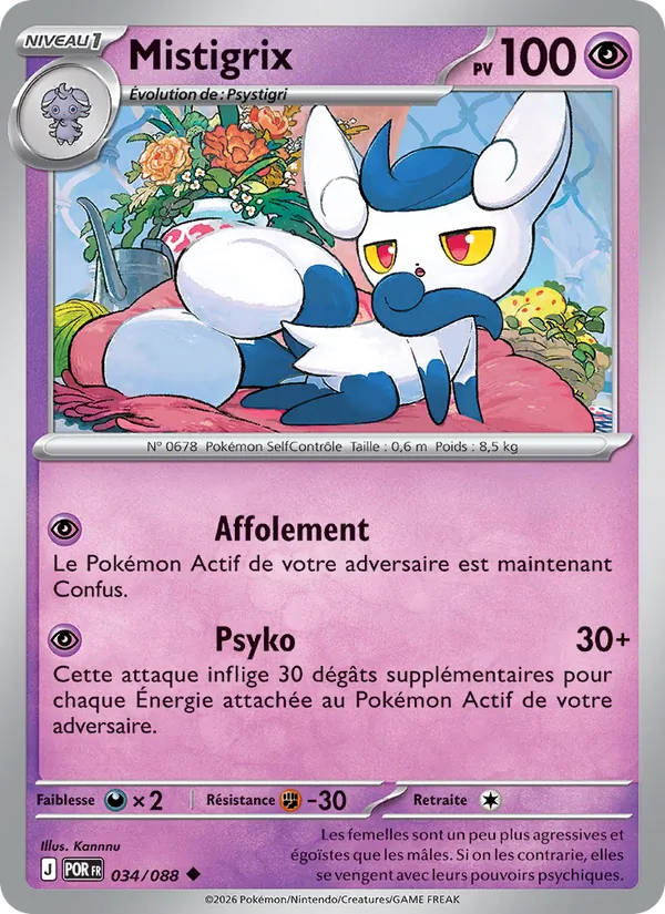 Carte Pokémon Mistigrix de l'extension Équilibre Parfait