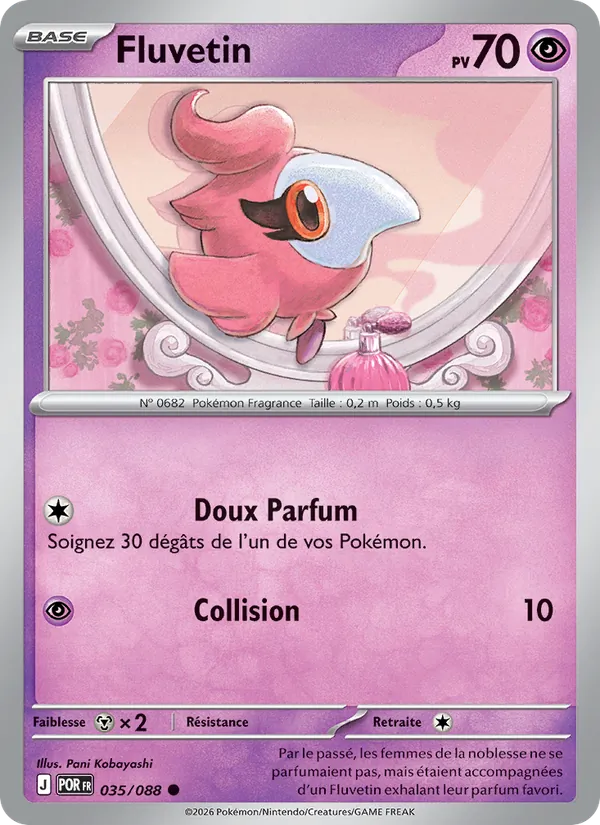 Carte Pokémon Fluvetin de l'extension Équilibre Parfait