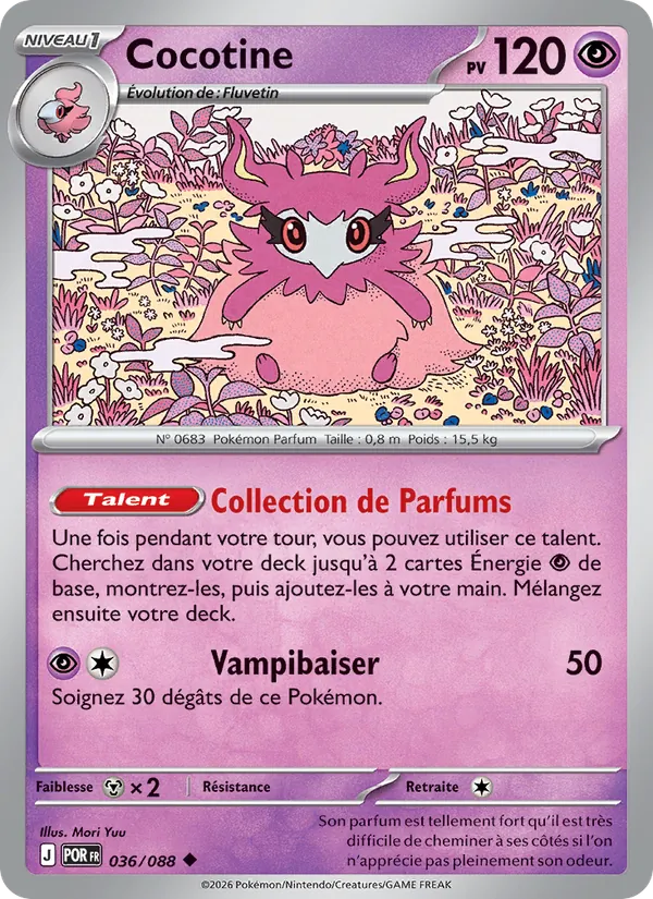 Carte Pokémon Cocotine de l'extension Équilibre Parfait