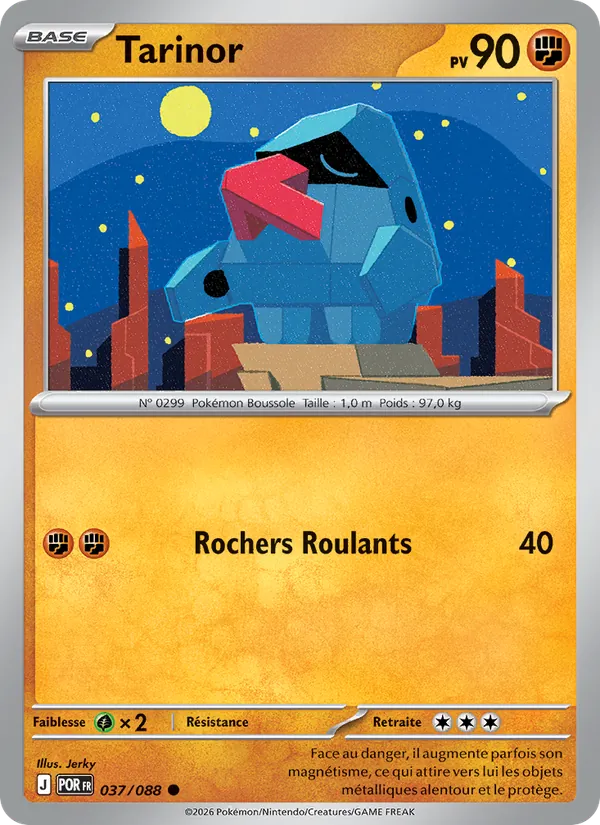 Carte Pokémon Tarinor de l'extension Équilibre Parfait