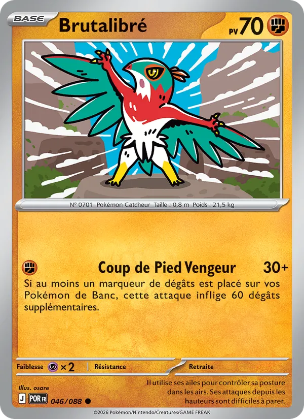 Carte Pokémon Brutalibré de l'extension Équilibre Parfait