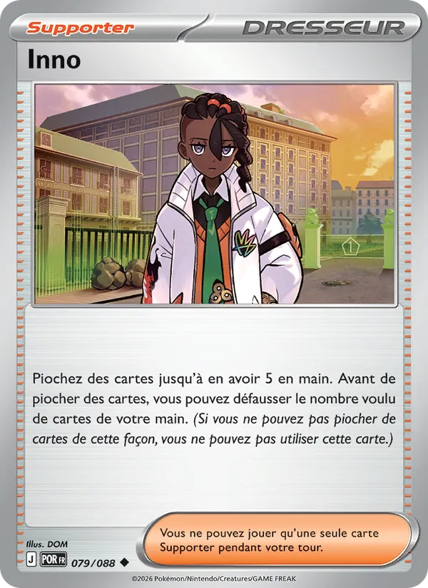 Carte Pokémon Inno de l'extension Équilibre Parfait