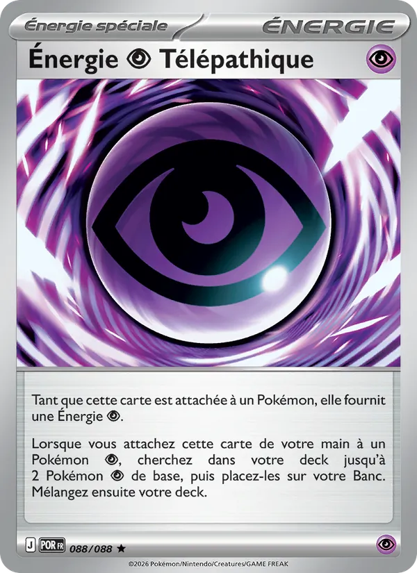 Carte Pokémon Énergie Psychic Télépathique de l'extension Équilibre Parfait
