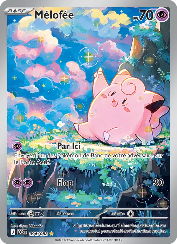 Carte Pokémon Mélofée de l'extension Équilibre Parfait