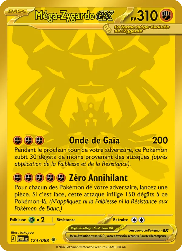 Carte Pokémon Méga-Zygarde-ex de l'extension Équilibre Parfait