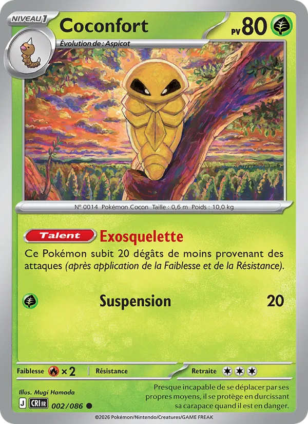 Carte Pokémon Coconfort de l'extension Chaos Ascendant