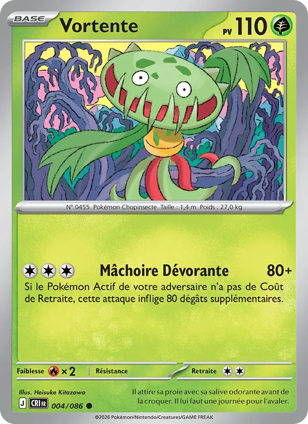 Carte Pokémon Vortente de l'extension Chaos Ascendant