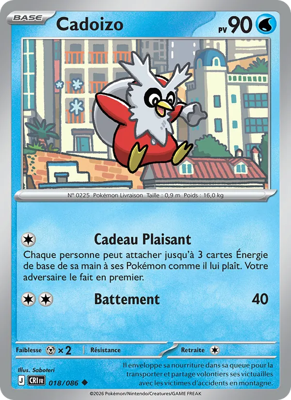 Carte Pokémon Cadoizo de l'extension Chaos Ascendant