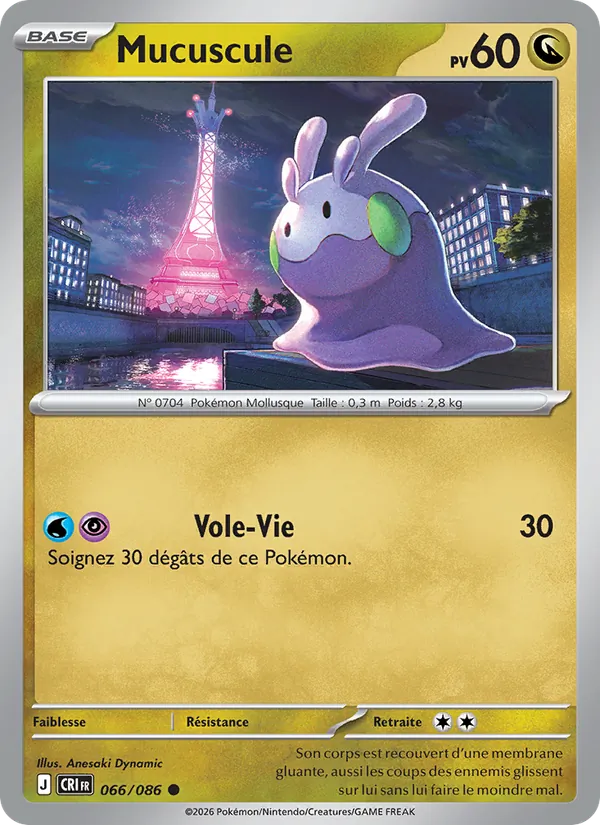 Carte Pokémon Mucuscule de l'extension Chaos Ascendant