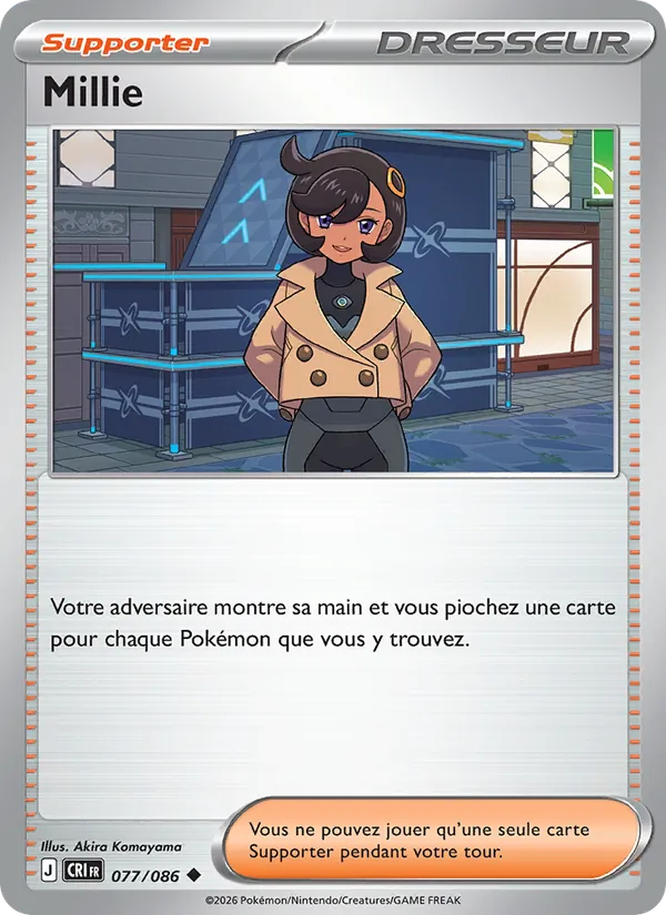 Carte Pokémon Millie de l'extension Chaos Ascendant