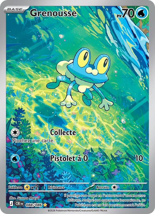 Carte Pokémon Grenousse de l'extension Chaos Ascendant