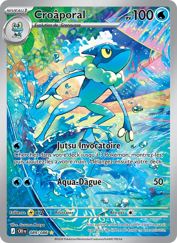 Carte Pokémon Croâporal de l'extension Chaos Ascendant