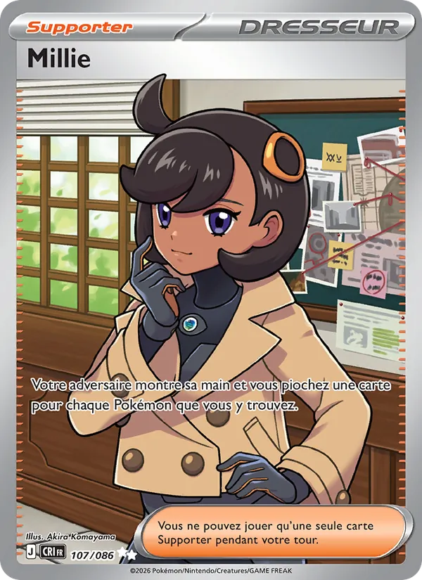 Carte Pokémon Millie de l'extension Chaos Ascendant