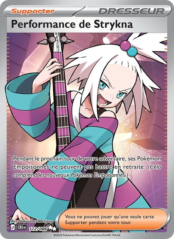 Carte Pokémon Performance de Strykna de l'extension Chaos Ascendant