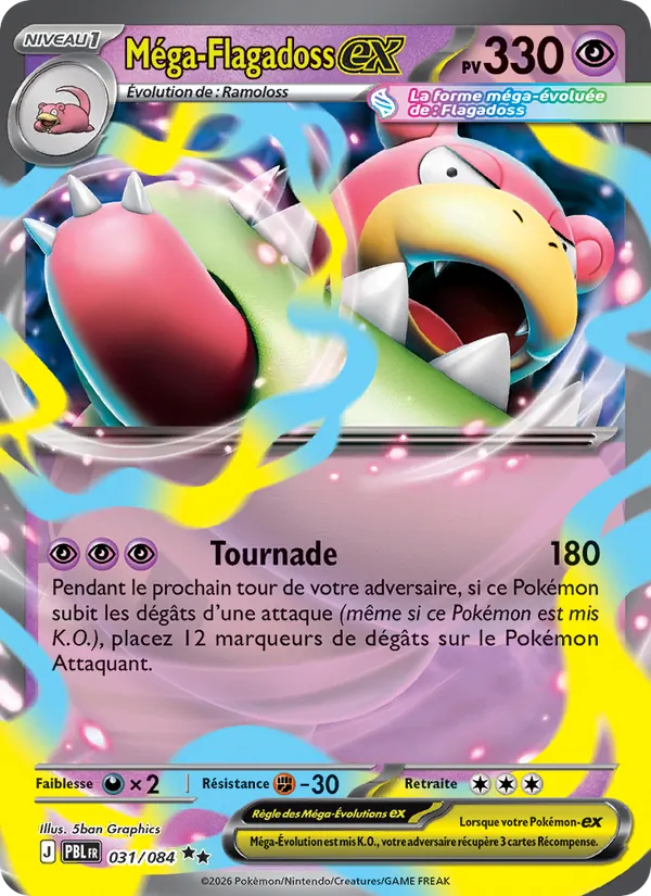 Carte Pokémon Méga-Flagadoss-ex de l'extension Nuit Noire