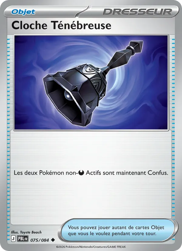 Carte Pokémon Cloche Ténébreuse de l'extension Nuit Noire