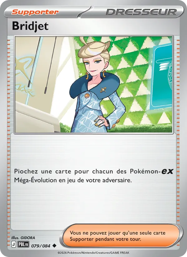 Carte Pokémon Bridjet de l'extension Nuit Noire